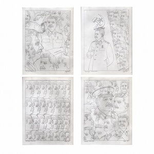 "Копирки (Рисование с помощью копировальной бумаги)", 1977-1981