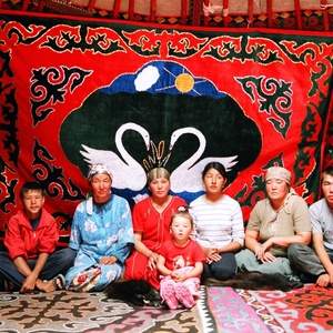 Family in Yurt, 2006